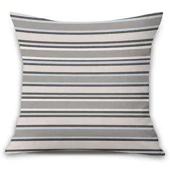 

Plaid Home Decorations Sofa Linen Cushion Cover 45X45Cm Pillow Cases Geometry Pillowcase Fall Pillow Covers Decorative Printing