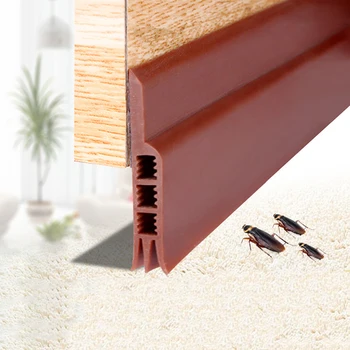 

Self Adhesive Silicone Bottom Door Window Tape 5cm Sealing Strip Weatherstriping Sound Insulation Sliding Door Seal Strip