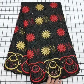 

Latest African Lace Fabric 2020 High Quality Lace Green Swiss Voile Cotton Lace Embroidered Nigerian Dry Lace For Wedding