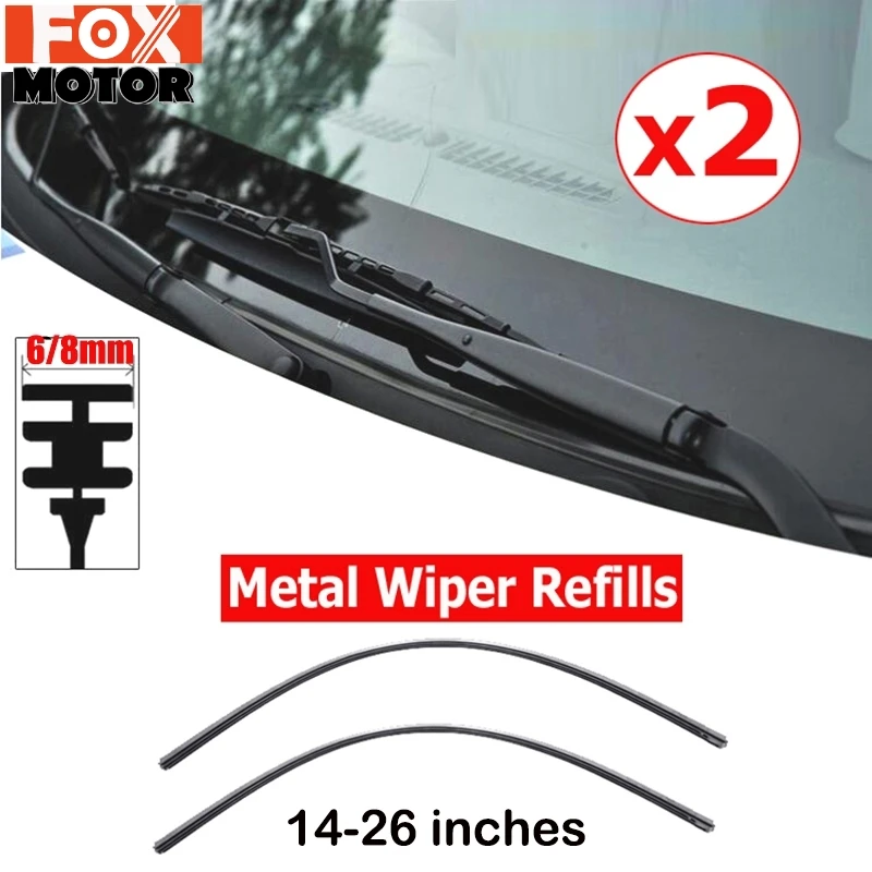 For FORD FOCUS Front Wiper Blade Replacment Rubber Pair Refills