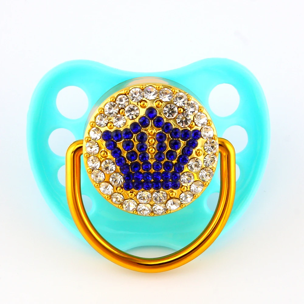 6 цветов Корона Bling детские соски 0-18 месяцев Bling пустышки качество еды детские соски BPA бесплатно