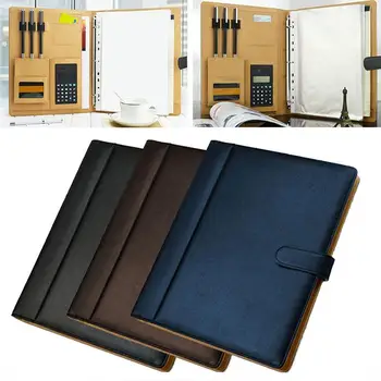 

A4 PU Conference Folder Portfolio Folder File Folder Fashion Stationery Organizer Pouch Business Storage Bag School Cover