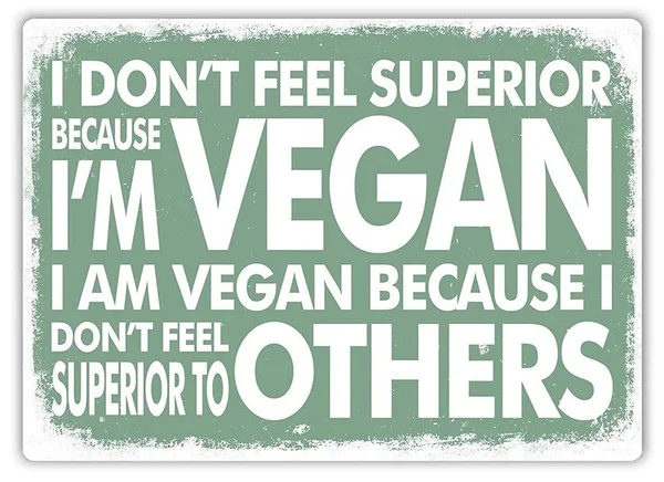 

Vegan Retro tin sign nostalgic ornament metal poster garage art deco bar cafe shop