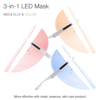 

3 in 1 Anti Acne Anti Wrinkle Therapy Face Mask LED Light Facial SPA Instrument Treatment Beauty Device Face Skin Care Tools
