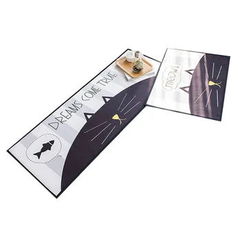 

2t strip cartoon floor mat door mat kitchen mat washed bedside carpet carpet mat into the entrance hall non-slip thickening