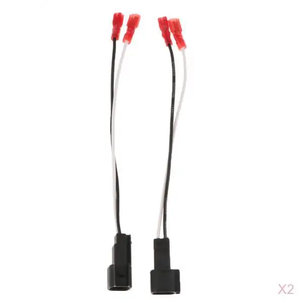 2 Pair Auto Audio Speaker Wire Harness for Chevy Ford Focus Mazda