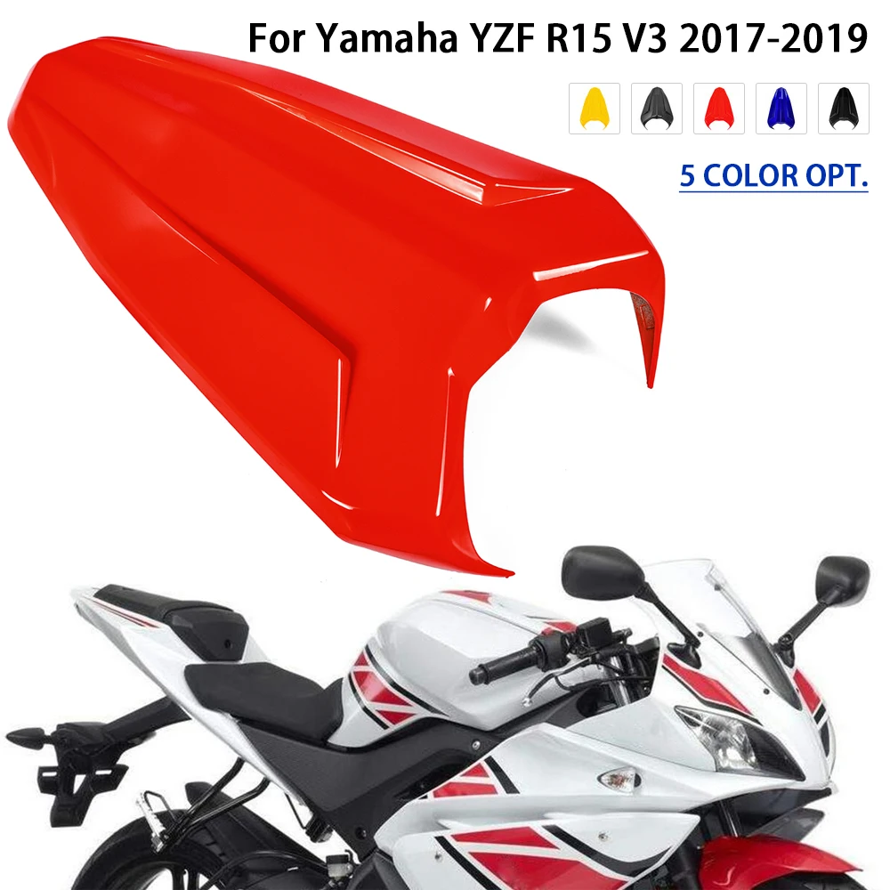Капот сиденья для Yamaha YZF R15 V3 задний пассажирский жесткий чехол для сиденья Solo Pillion YZFR15 YZF-R15 Запчасти для мотоциклов черный