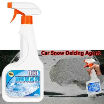 

500ML Car Snow Deicing Agent Automotive Glass Deicing Agent Snow Removal Defrosting Agent For Vehicles Snow Melting Agent