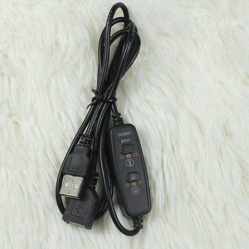 

5V Heating Pad USB Foot Warmer Carbon Fiber Heating Pad Waist and Knee Pad Heating Pad 3-speed Thermostat Controller