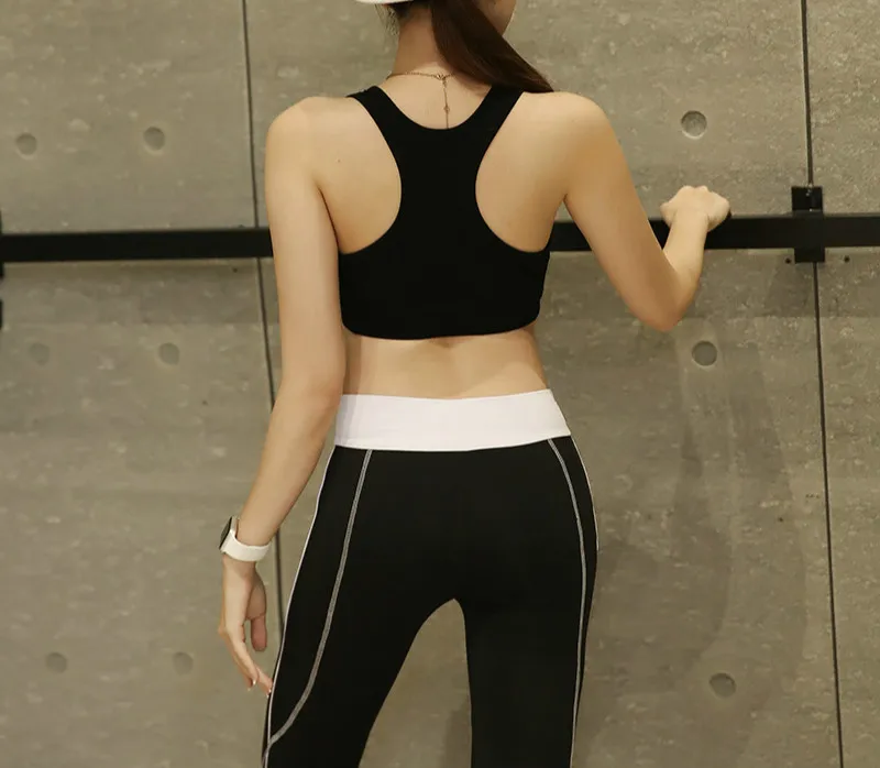 

2020 Fitness Yoga Workout Clothes For Women One Shoulder Sport Bra and WorkoutClothesSportswear Yoga Set
