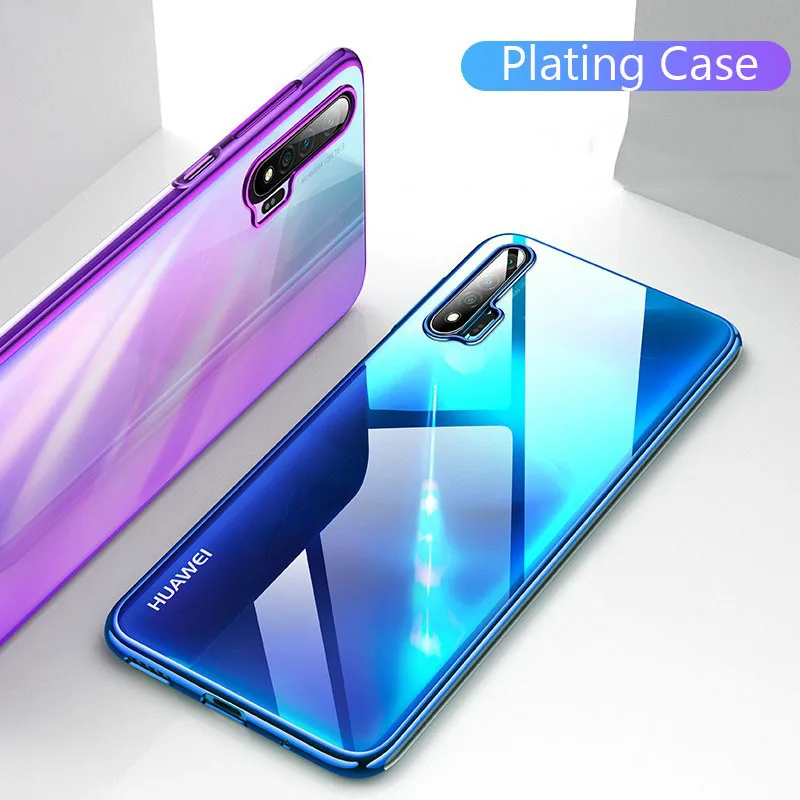 Для huawei Nova 6 роскошное покрытие для чехла мягкий прозрачный тонкий чехол телефона