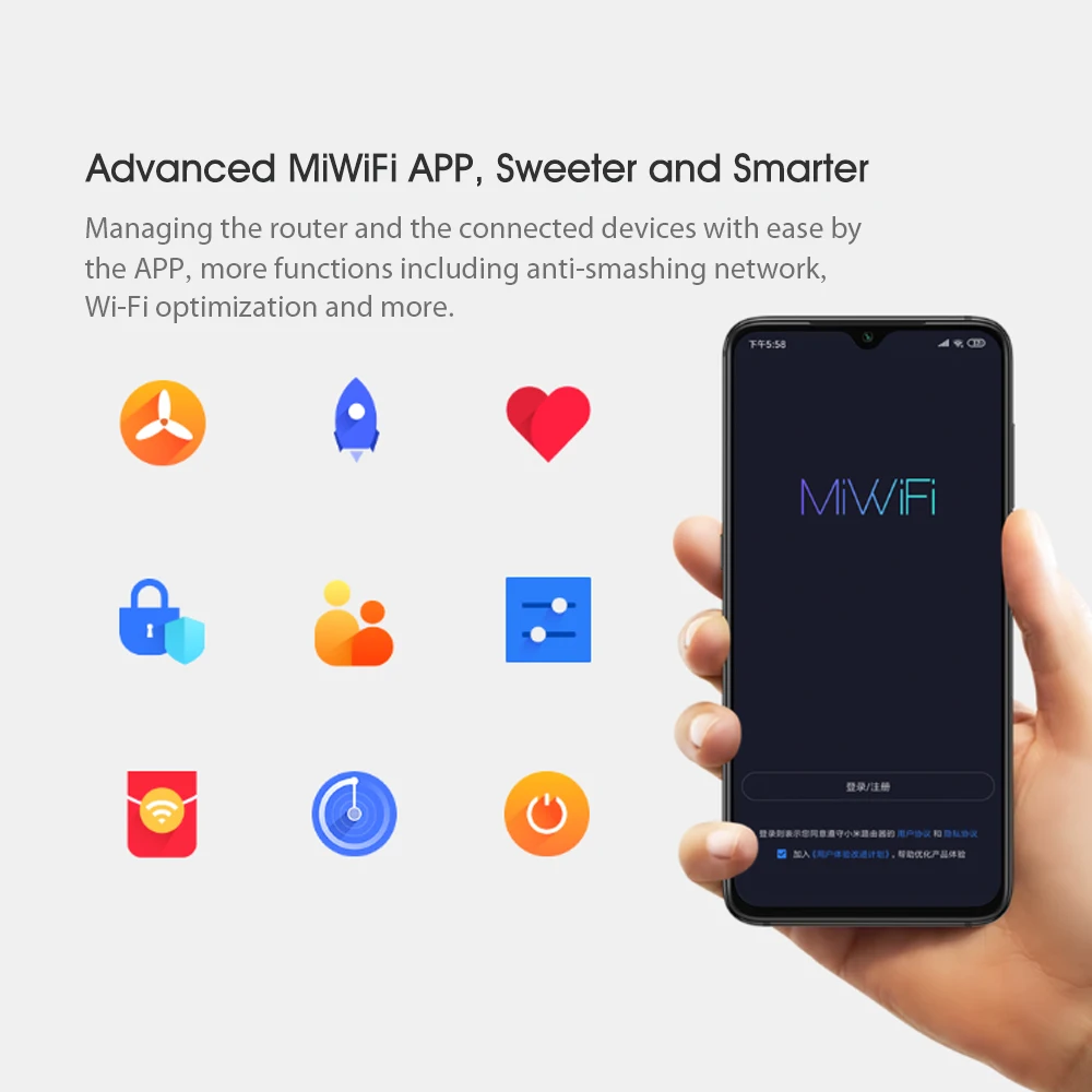 Роутер Xiaomi Redmi AC2100 2 4 ГГц 5 2033 Мбит/с гигабитный роутер 6 антенн двухъядерный