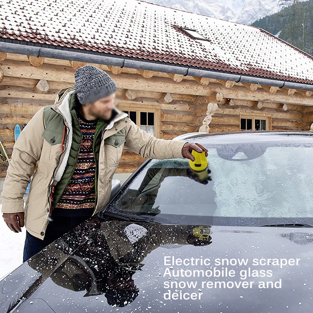 Car Ice Scraper Electric Heated Snow Removal Windshield Glass Defrost