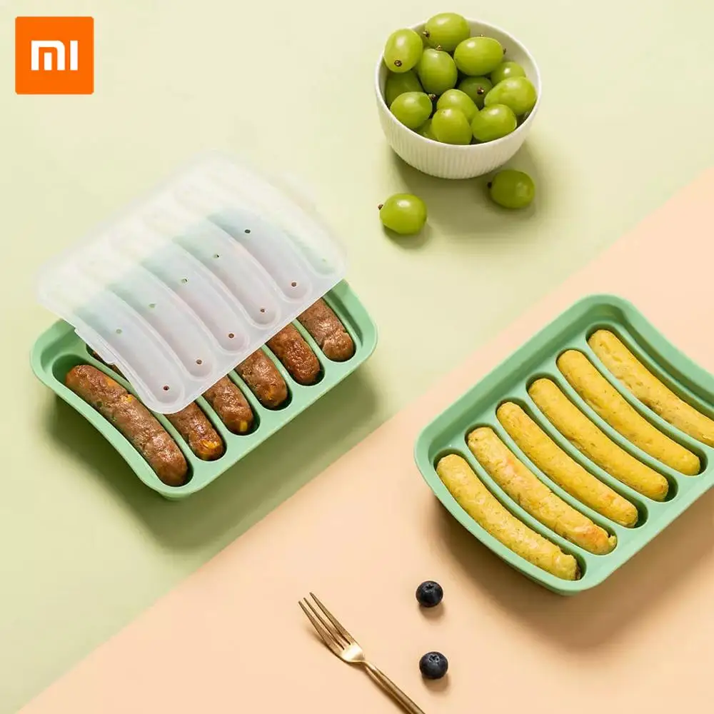 

Xiaomi Kitchen Gadgets Sausage Mould DIY Silicone Food Mold BPA-Free Baby Food Maker Heat Resistant Baking Tools For kitchen