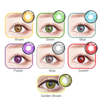 

KSSEYE 2pcs/pair cosplay Color contact lens Natural color beauty pupil