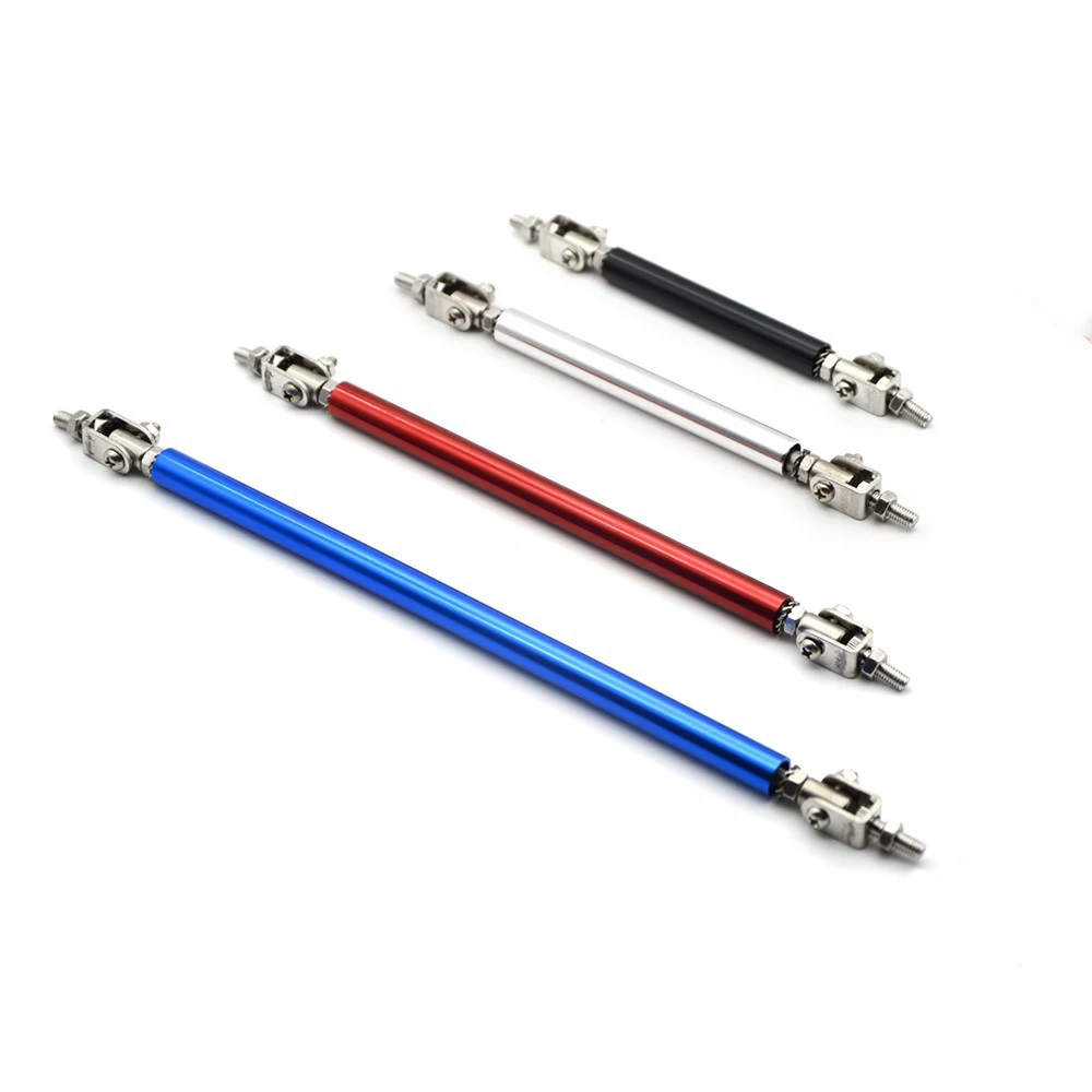 2x Universal Racing Adjustable Front Rear Bumper Lip Splitter Support Bar Kit Racing 75mm/100mm/150mm/200mm Car Styling Tunning