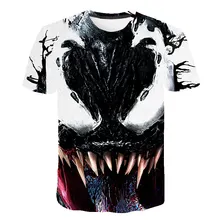 

Unisex Short Sleeve T-shirts 3D Printing Tshirts Casual Kids Clothes Venom Children's Clothing Sweatshirt For Parent-Child
