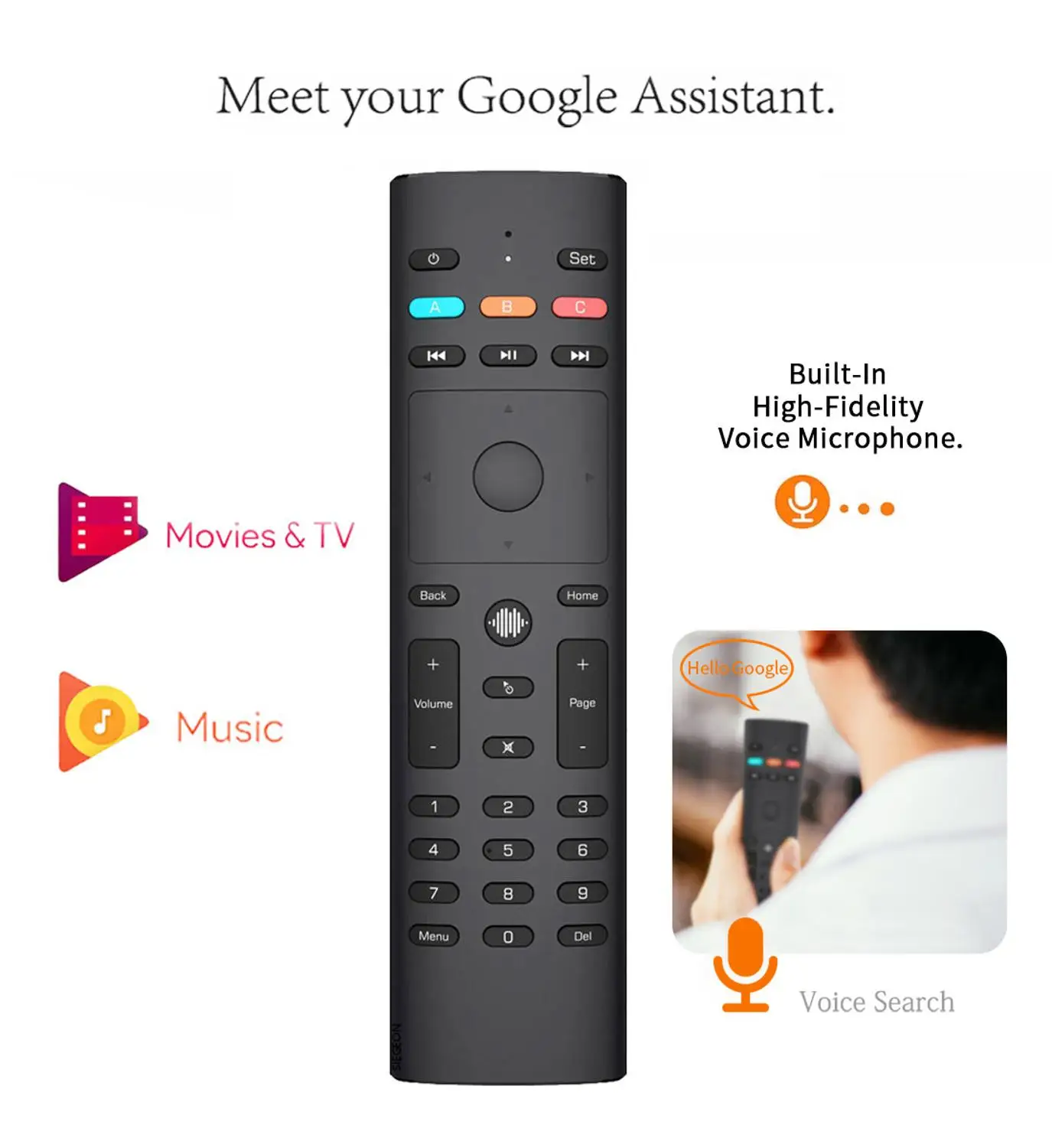 Vontar G40S Voice Remote Control Air Mouse Wireless Mini Kyeboard Con Ir Learning Per Android Tv Box Pc