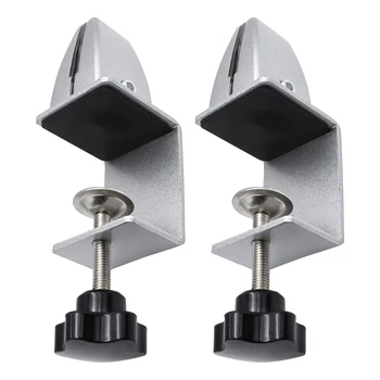 

2pcs Dividing Easy Install Aluminium Alloy Baffle Fixed Adjustable Hole Free Heavy Duty Screen Partition Clip Home Office