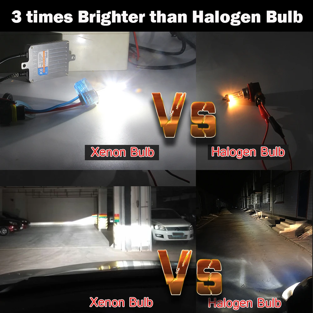 Buildreamen2 55 Вт ксенон комплект задних фар AC Быстрый старт H1 H3 H7 H8 H11 9005 9006 9012 3000 K-8000 K 12V Автомобильные фары ближнего света, лампа для противотуманной фары