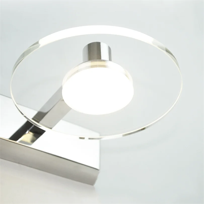 LED Mirror Front Light Bathroom Makeup Table Lighting Vanity Lights Makeup Mirror Lights K9 Crystal Moisture Proof