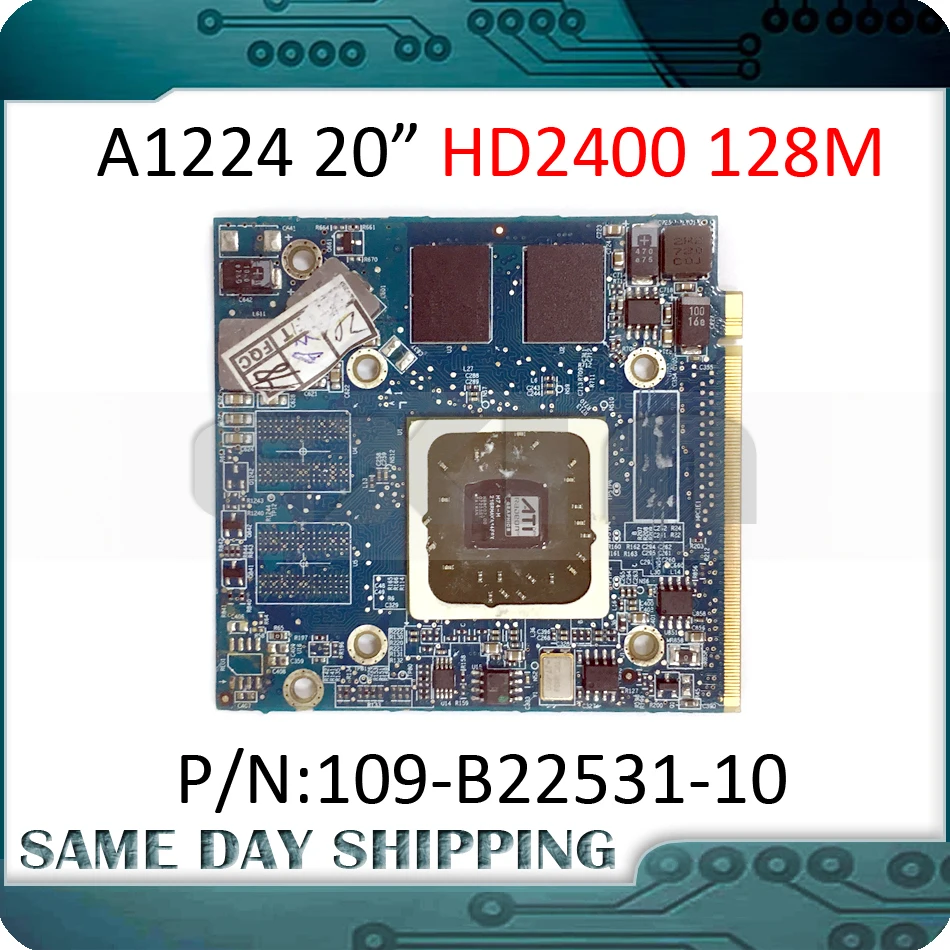 Используется для iMac 20 &quotA1224 VGA карта HD2400 HD 2400 128M 128 Мб видеокарта ATI Radeon 109 B22531