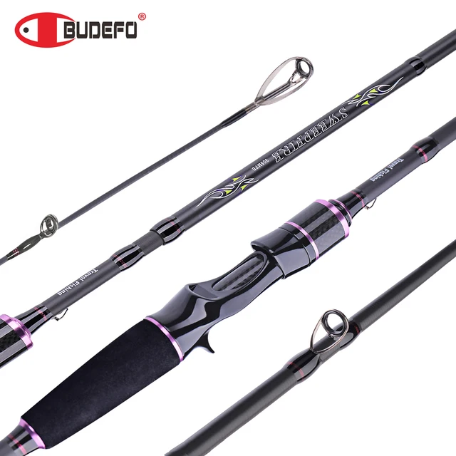 BUDEFO SWEEPFIRE Travel Backpacking Carbon Spinning Casting Fishing Rod 5-30g 1