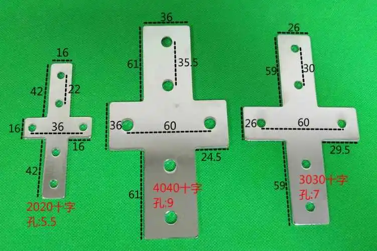 Крестообразный Тип 3030 4040 Соединительная пластина угловой кронштейн Соединительная плата для алюминиевых профилей