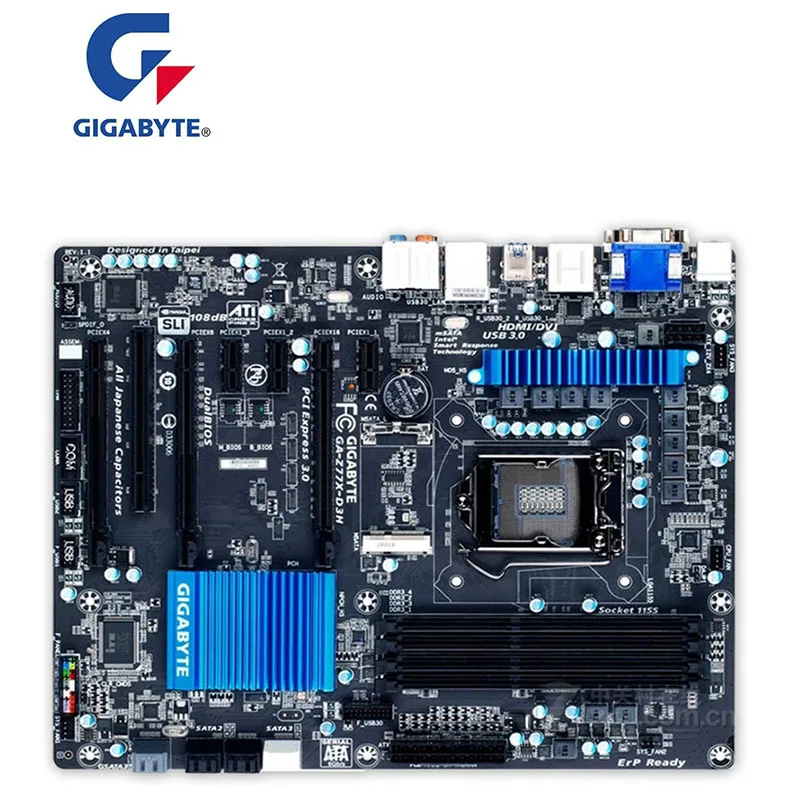 Материнская плата для GIGABYTE 1155 материнская компьютера и LGA DDR3 настольного ПК Intel Z77