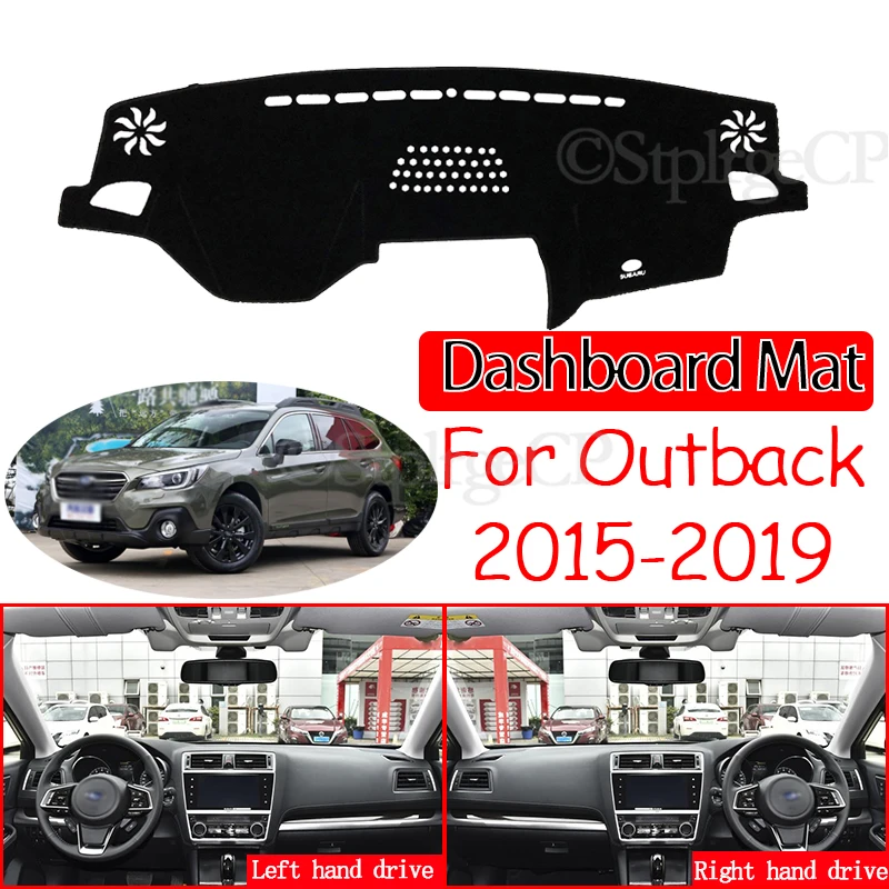 

Противоскользящий коврик для Subaru Outback 2015 ~ 2019, ковер для приборной панели, солнцезащитный козырек, коврик, автомобильные аксессуары WRX, STI 2016, 2017, 2018