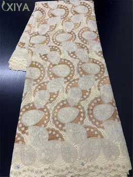

Best Quality Swiss Voile Lace in Switzerland Top Selling Nigerian Lace Fabrics African 100% Cotton Lace Fabric with Stone NI3233
