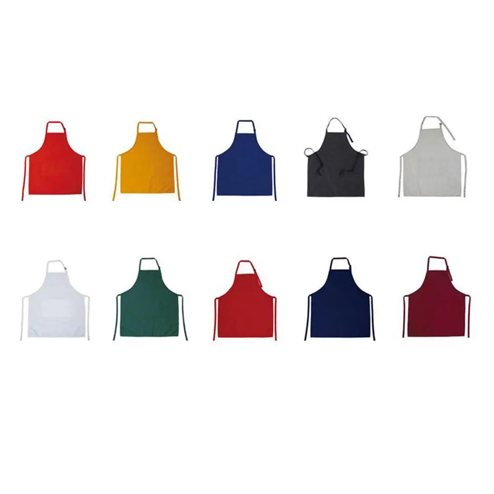 TPFOCUS 1Pcs Kitchen Apron Adjustable Apron Wiping Hands Pure Color Apron Adult Cooking for Kitchen Cleaning Tools 78cm*68cm