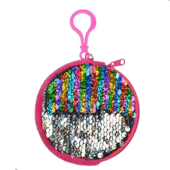 

Women Sequins Coin Purse Pouch Mini Change Bag Key Chain Pouch Credit Card Holder Wallet X7XC