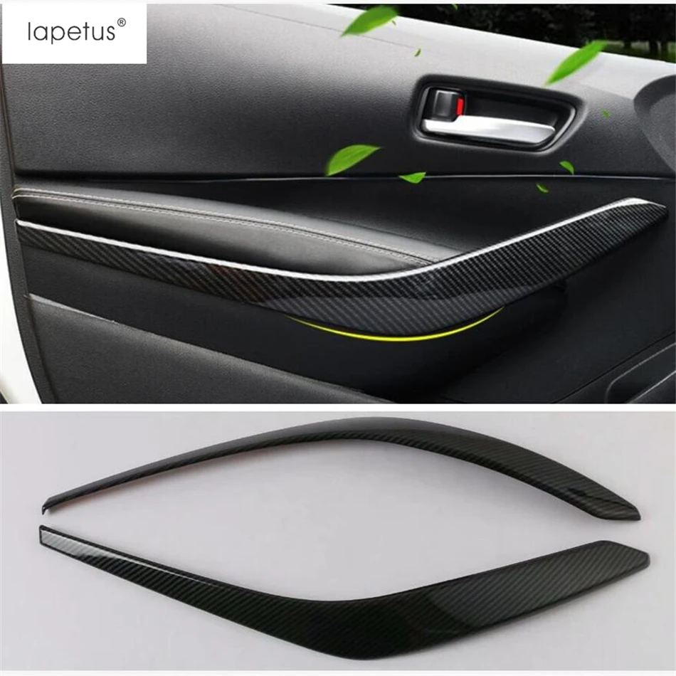 Аксессуары Lapetus, подходят для Toyota Corolla, рычаг переключения передач, ручка, головка, рамка управления, ручка, накладка, АБС-пластик, углеродное волокно
