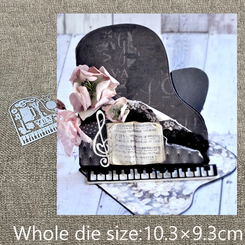 

New Design Craft Metal die cuts Cutting Die Piano music decoration scrapbooking Album Paper Card Craft Embossing die cuts