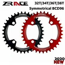 ZRACE BCD96 BCD96 метричные кольца, 32T 34T 36T 38T AL7075 CNC процесс, Vickers-твердость 15 + для MTB 2020