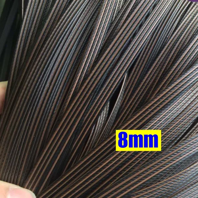 82 Types 10 Meters PE Flat Round Synthetic Rattan Material DIY Weaving Rope Knit Repair Furniture Bed Sofa Chair Table Basket 8