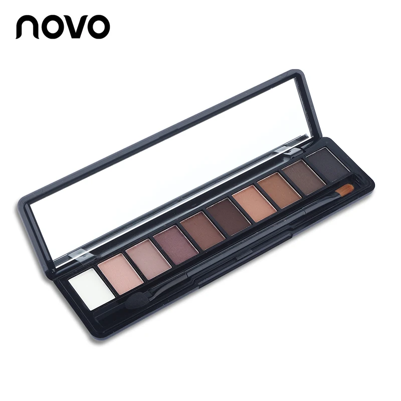 

NOVO Brand Makeup Palette 10 Color Nude Matte Eyeshadow Shimmer Diamond Glitter Eye Shadow