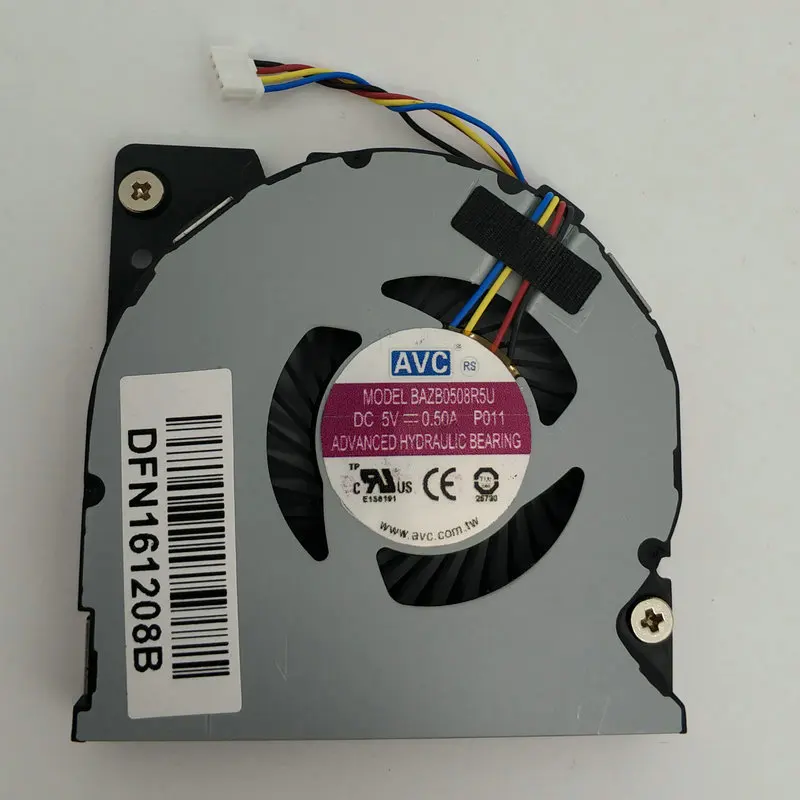 Brand new original fan FOR AVC DC05V 0.53A -16E15 DFN161022B 4 lines ultra-thin laptop cooling BAZB0508R5U 55x55x8mm | Компьютеры и