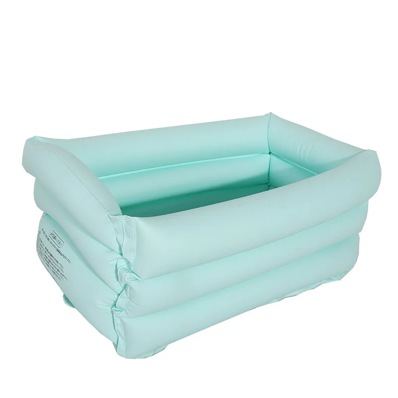 Foldable Bath Bucket Children'S Inflatable Swimming Pool Solid Color Pvc Baby Multifunctional Swimming Pool LB894