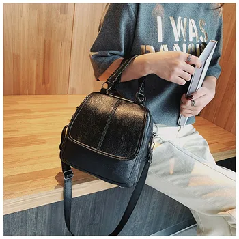 

Mini Doughnut Women Multi-function Shoulder Handbag Satchel Backpack Retro bag