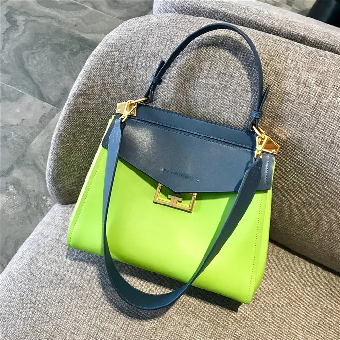 Kafunila Сумки из натуральной кожи для женщин роскошные сумки женские сумки дизайнерские известный бренд mystic сумка через плечо - Цвет: green