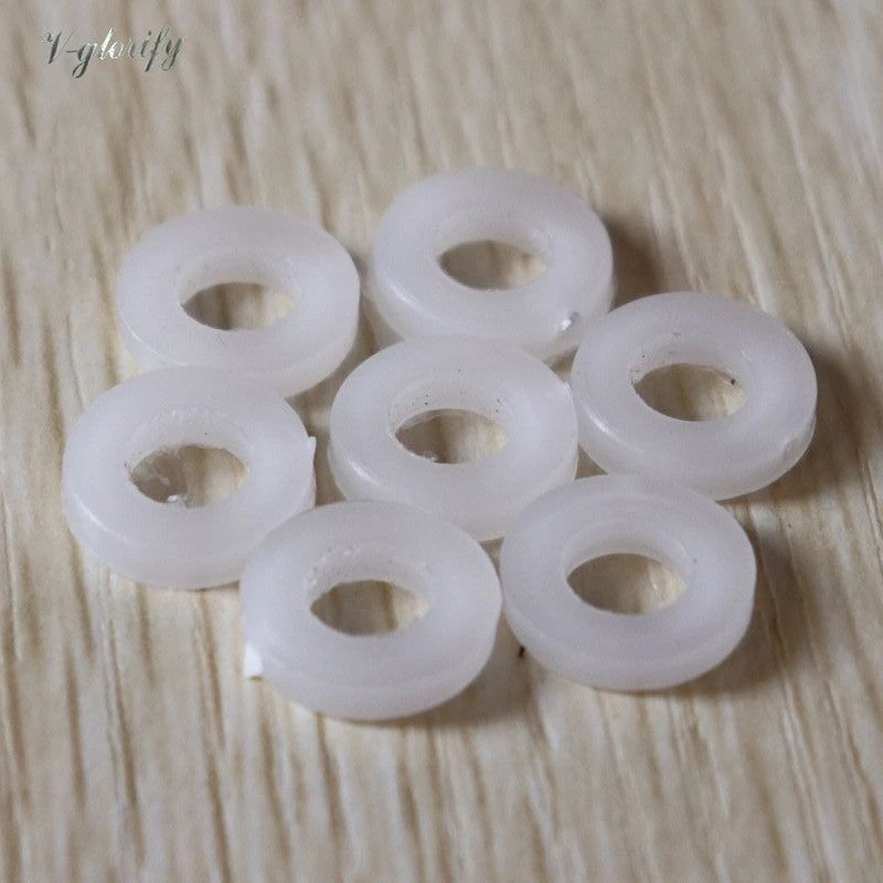 Nylon Washer For Drum Screw Drum Lug 100pcs White Nylon Plastic Flat