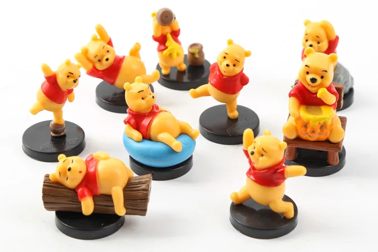 

Winnie the Pooh Cute Scene Modeling Garage Kit Decoration Cartoon Animation Ornament Children Birthday Gift Boxed 9-