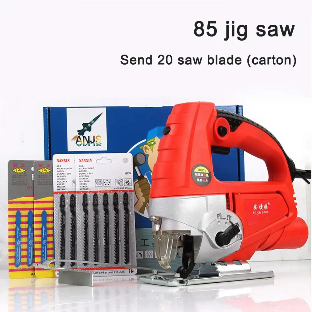 1080w Jig Saw Laser Guide 6 Variable Speed Electric Saw With 20pcs