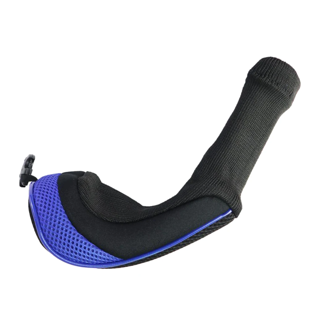 Deluxe Mesh Golf Hybrid Club Head Covers Protective Headcover with Interchangeable Number Tags