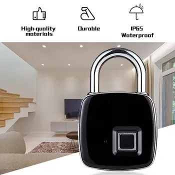 

Door Lock Smart Fingerprint Smart Lock Padlock Fingerprint Smart Lock for Bag Drawer Suitcase Remote Phone Unlockдверной замок