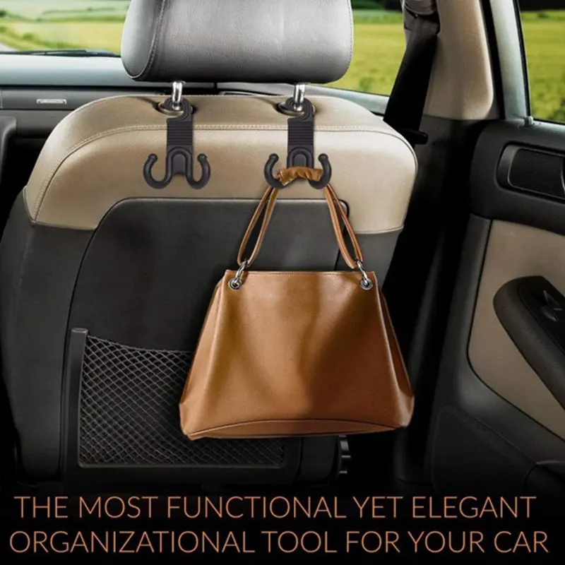 Bags Hook Car Hook Pothook Durable Car Hangers Hooks Tool Plastic 2pcsAuto Fastener & Clip