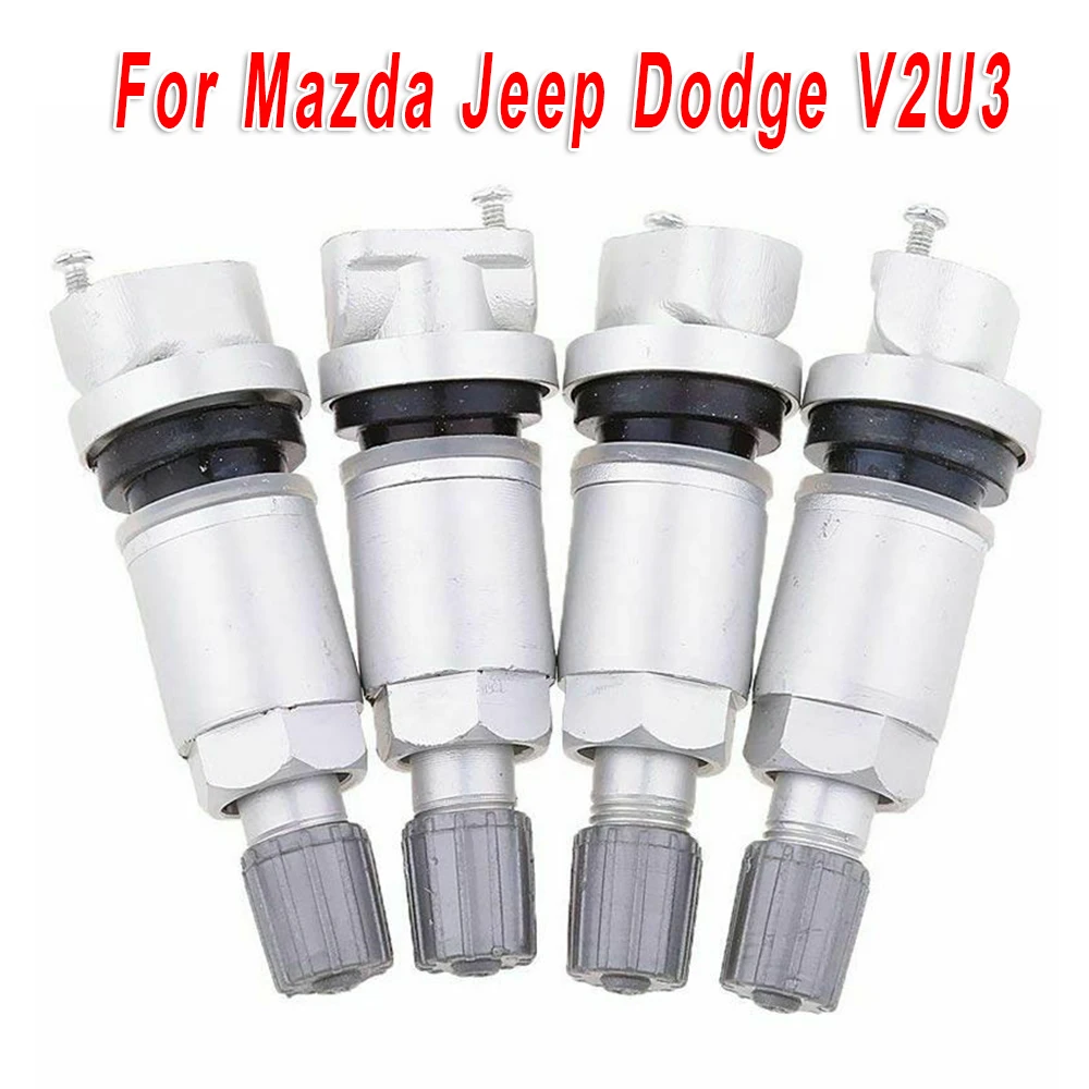 4 шт. шины давление s сенсор стволовых клапанов TPMS Ремонтный комплект для Mazda Jeep Dodge V2U3 Замена сигнализации давления в шинах