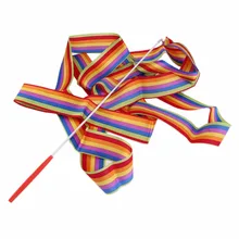 И формирующая листы для кровли 4 м Универсальный тренажерный зал танцевальная Лента художественной художественная гимнастика стример вертя стержень ручки для танцев и выступлений Свадебные аксессуары